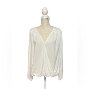 GAP‎ white long sleeve top